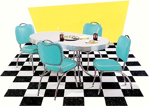 Oval Pedestal Table with Handleback Chairs