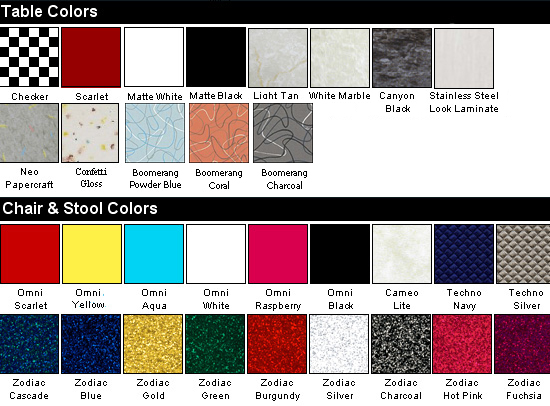 Colours Available